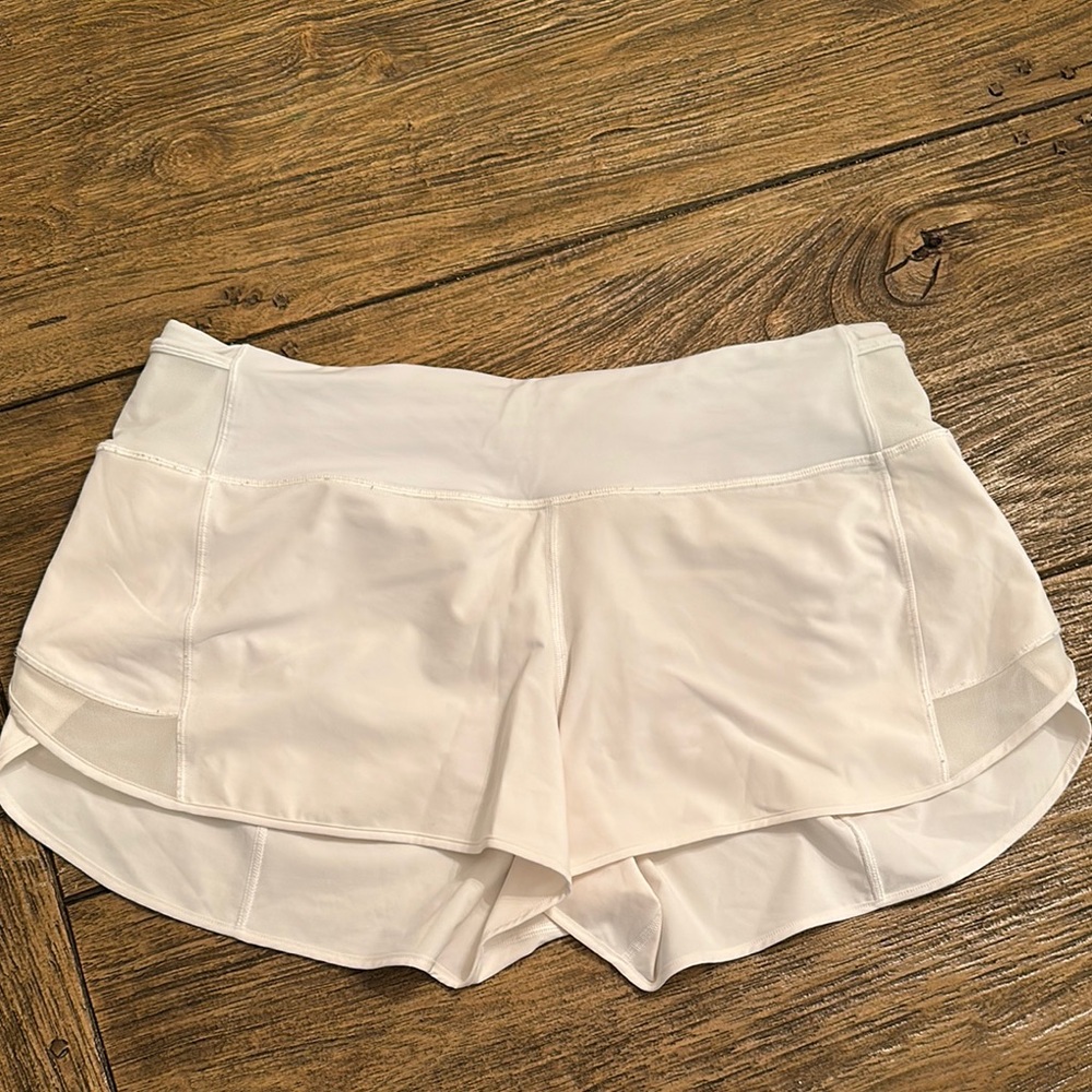 Women's White Athletic Shorts